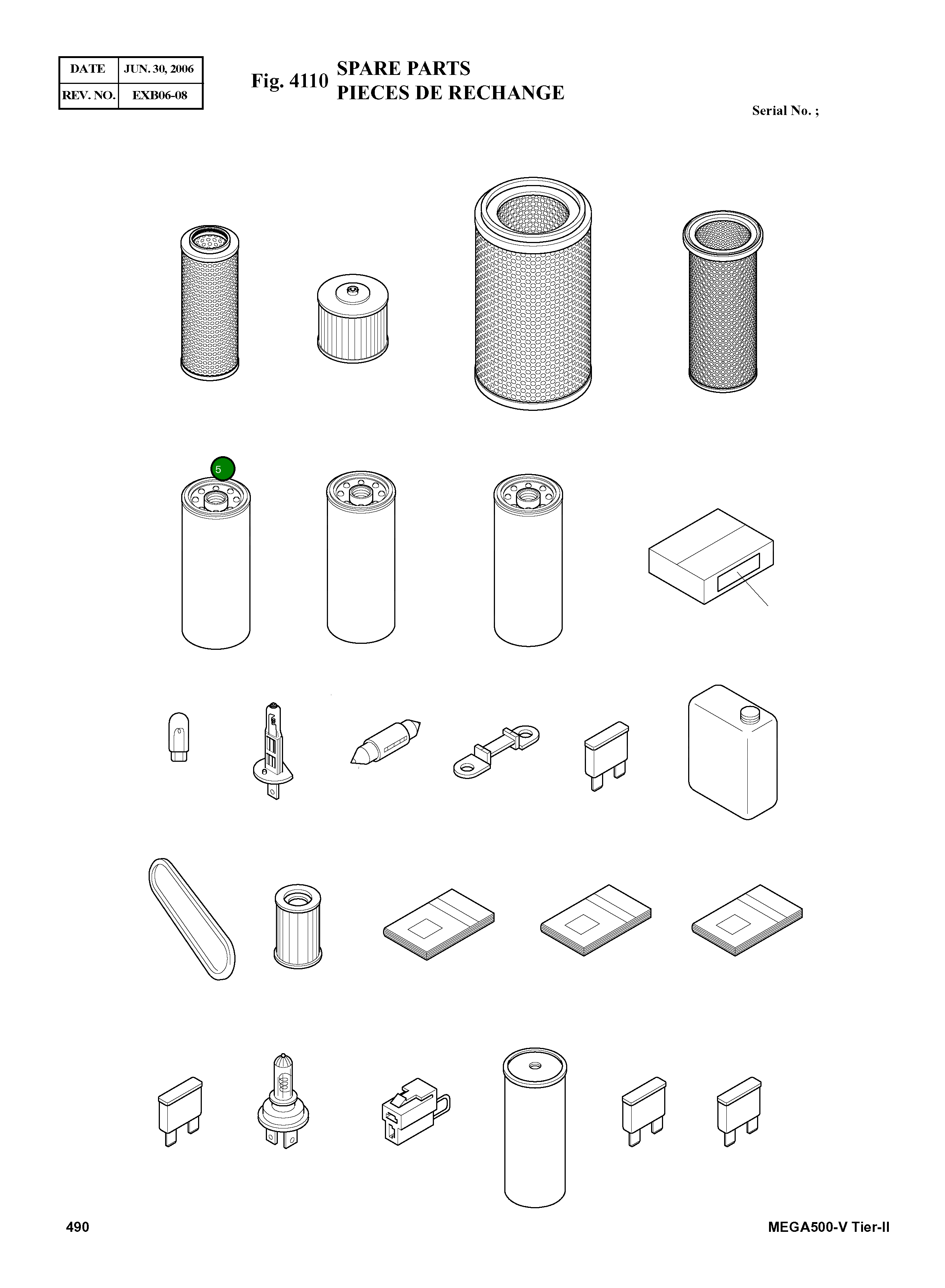 Фильтр топливный 474-00033 Komatsu