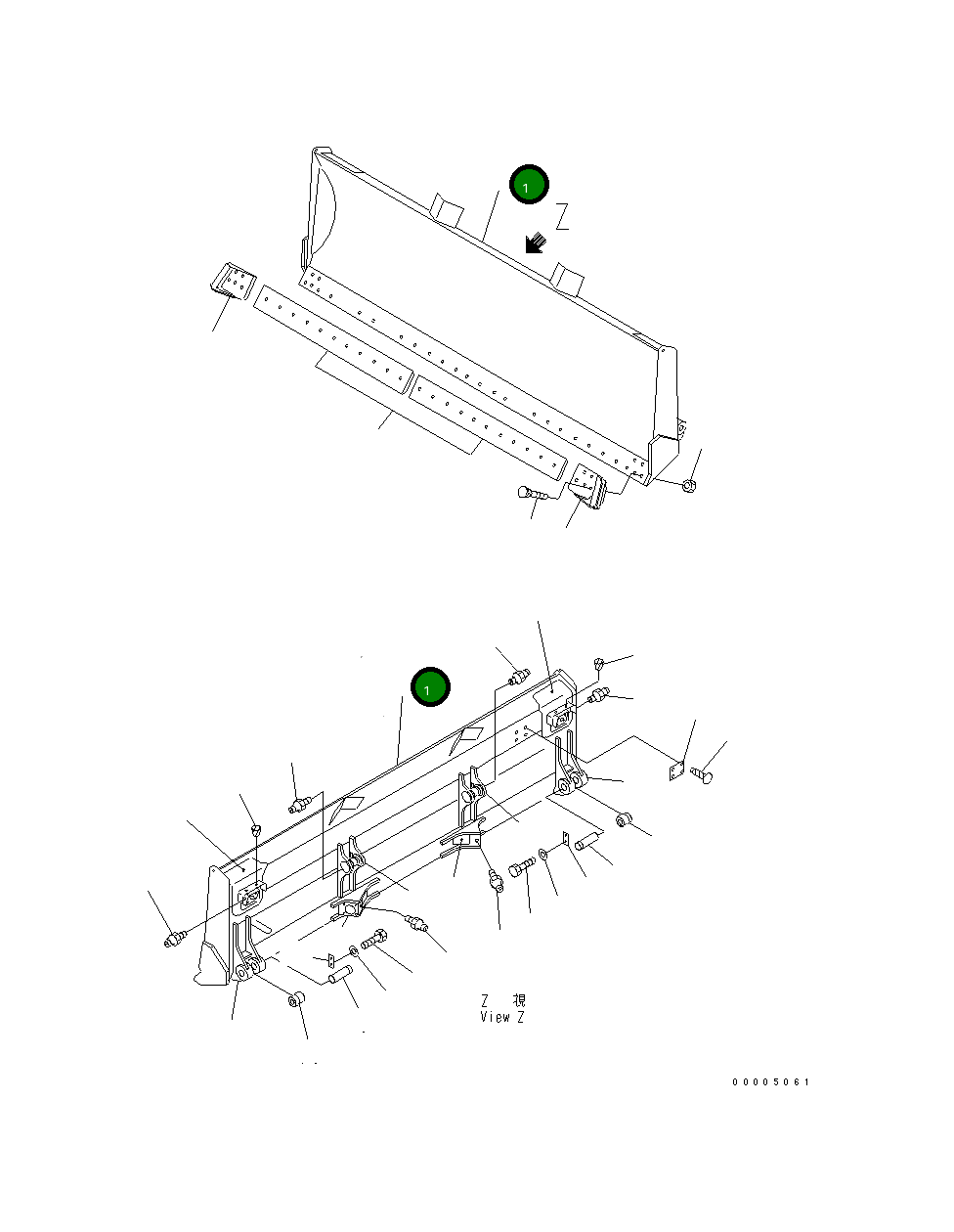 Отвал 14Y-71-11115 Komatsu