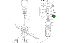 Гайка 232-44-51260 Komatsu