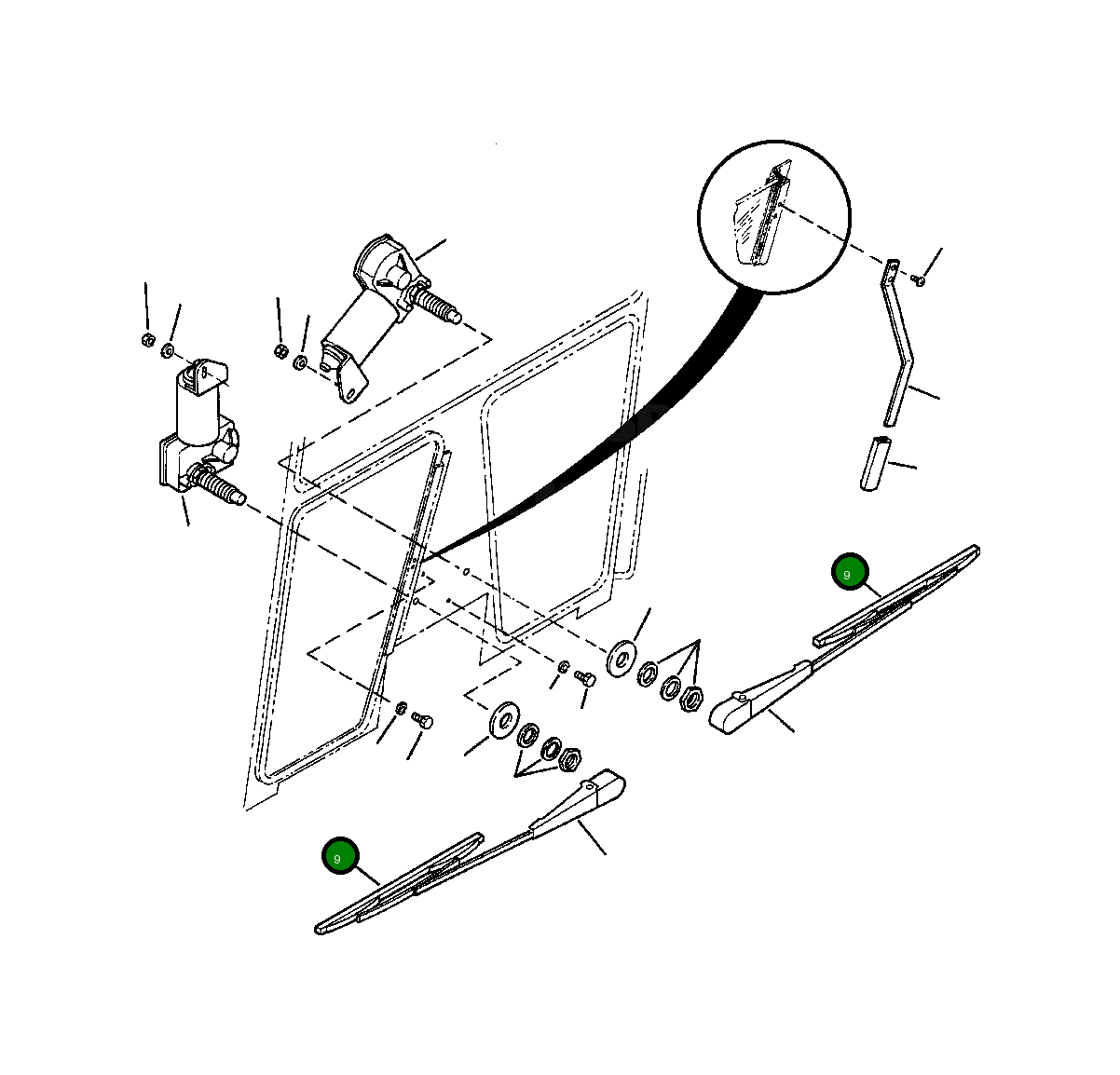 Щётка стеклоочистителя 1439 530 H1 Komatsu