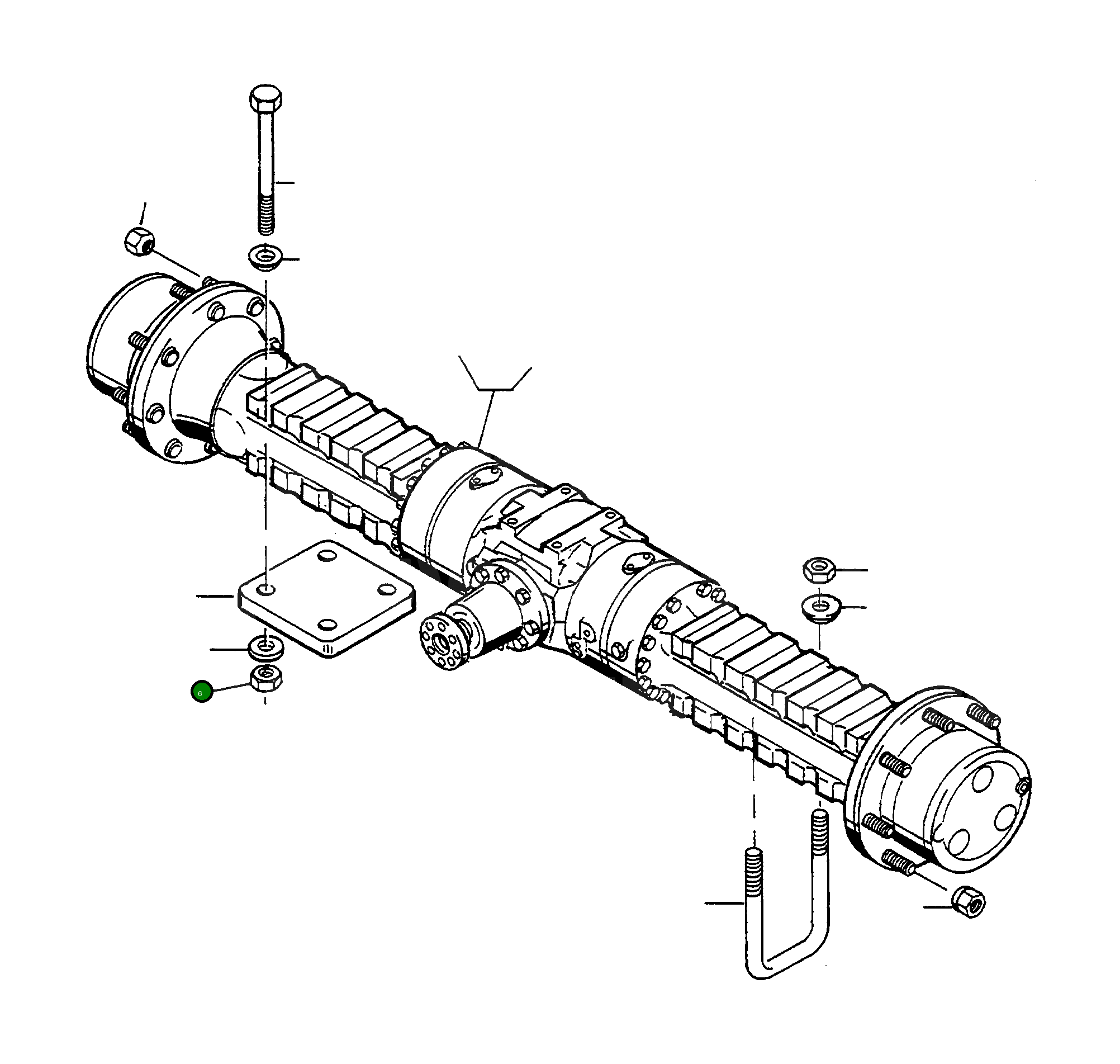 Гайка 1444304X1 Komatsu