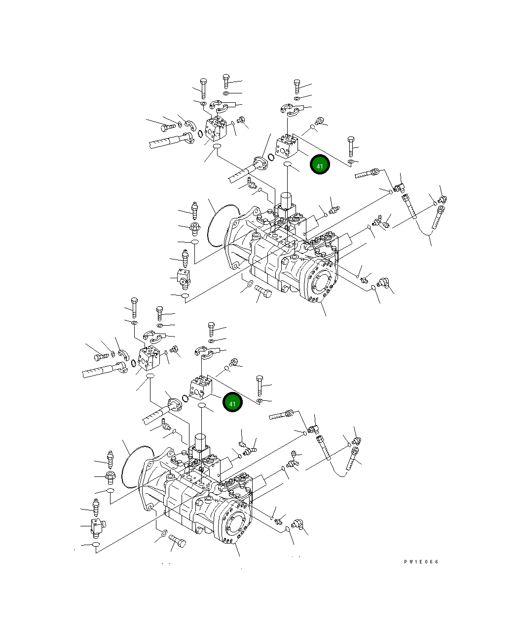 Блок 21T-62-64370 Komatsu