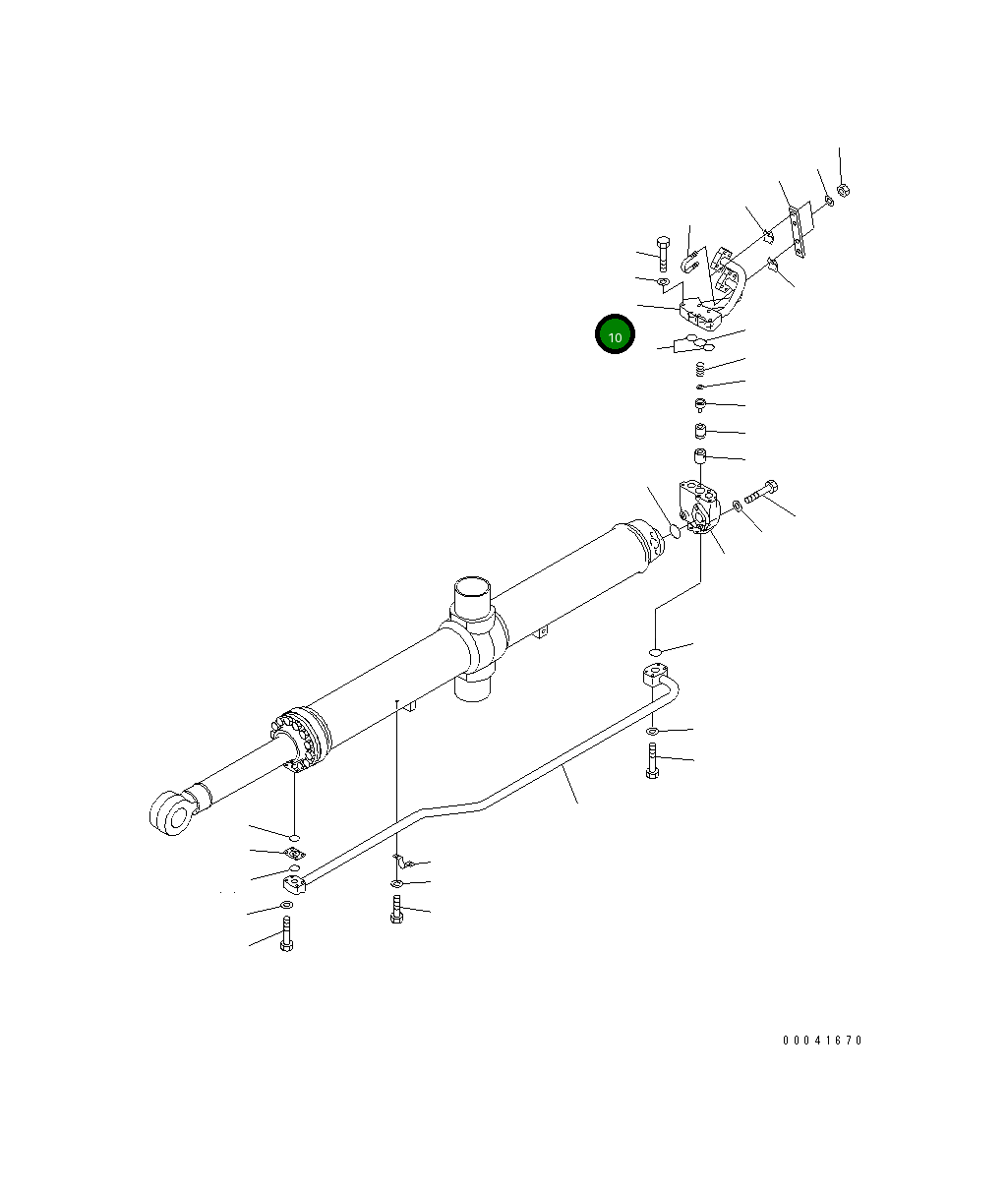 Блок, правый 707-86-12440 Komatsu