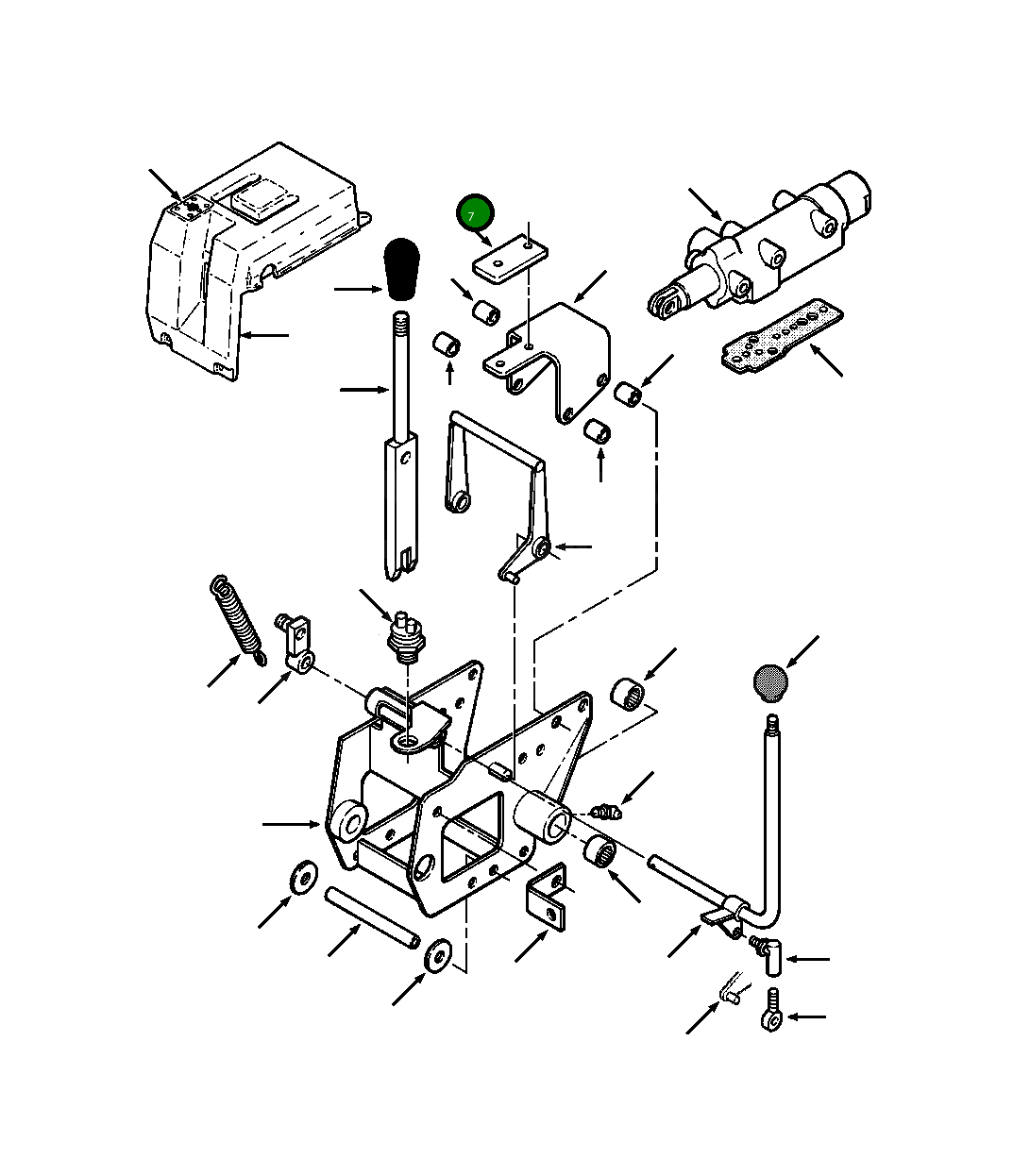 Блок направляющий 1283 325 H1 Komatsu