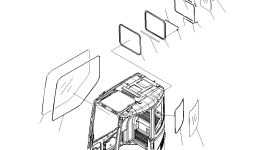 Кабина 22B-54-15114 Komatsu