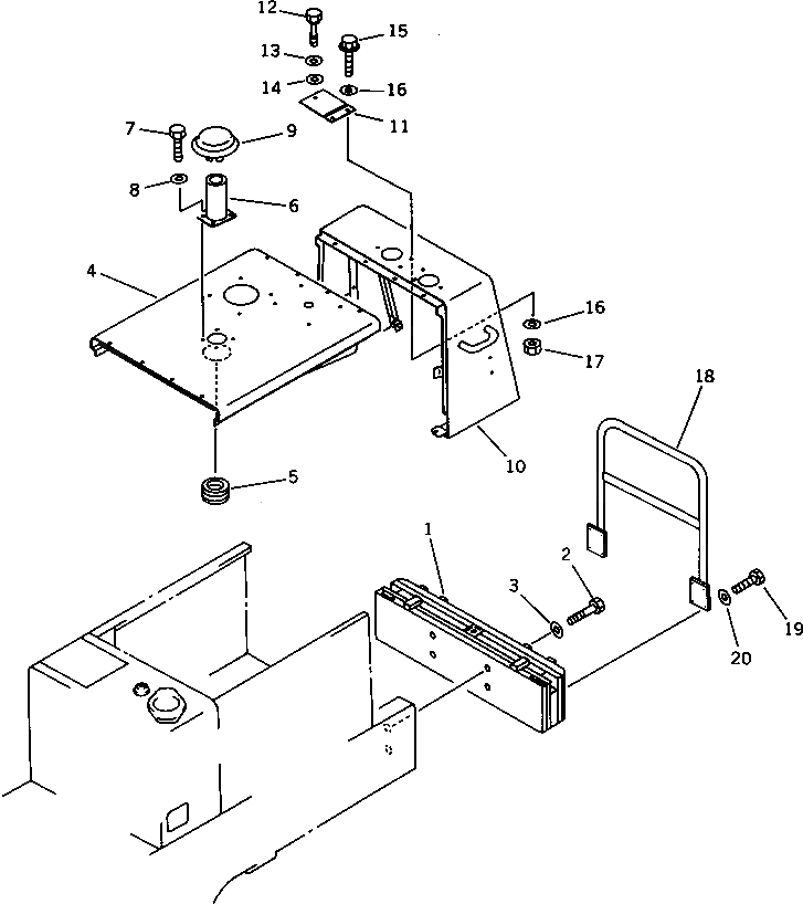 Защитный кожух 418-Z94-1170 Komatsu