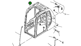 Кабина 20Y-54-35521 Komatsu