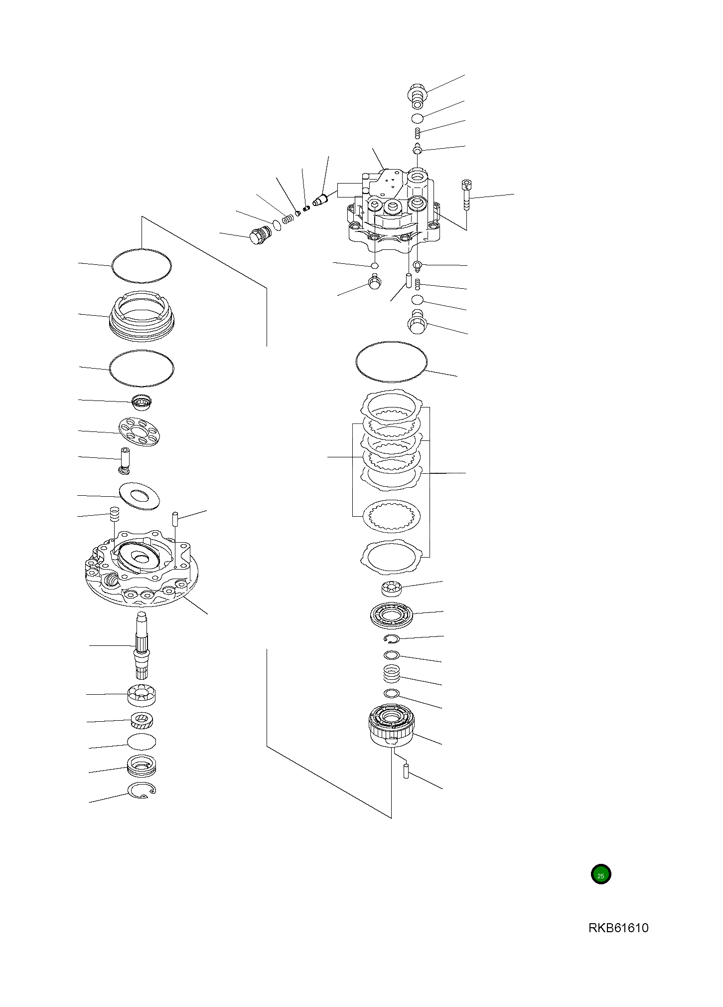 Блок цилиндров 708-7S-23110 Komatsu