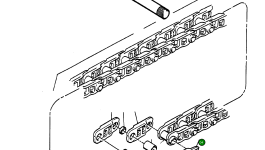Звено гусеницы 697 598 73 Komatsu