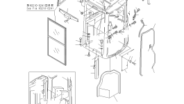 Кабина YM17242568400K Komatsu