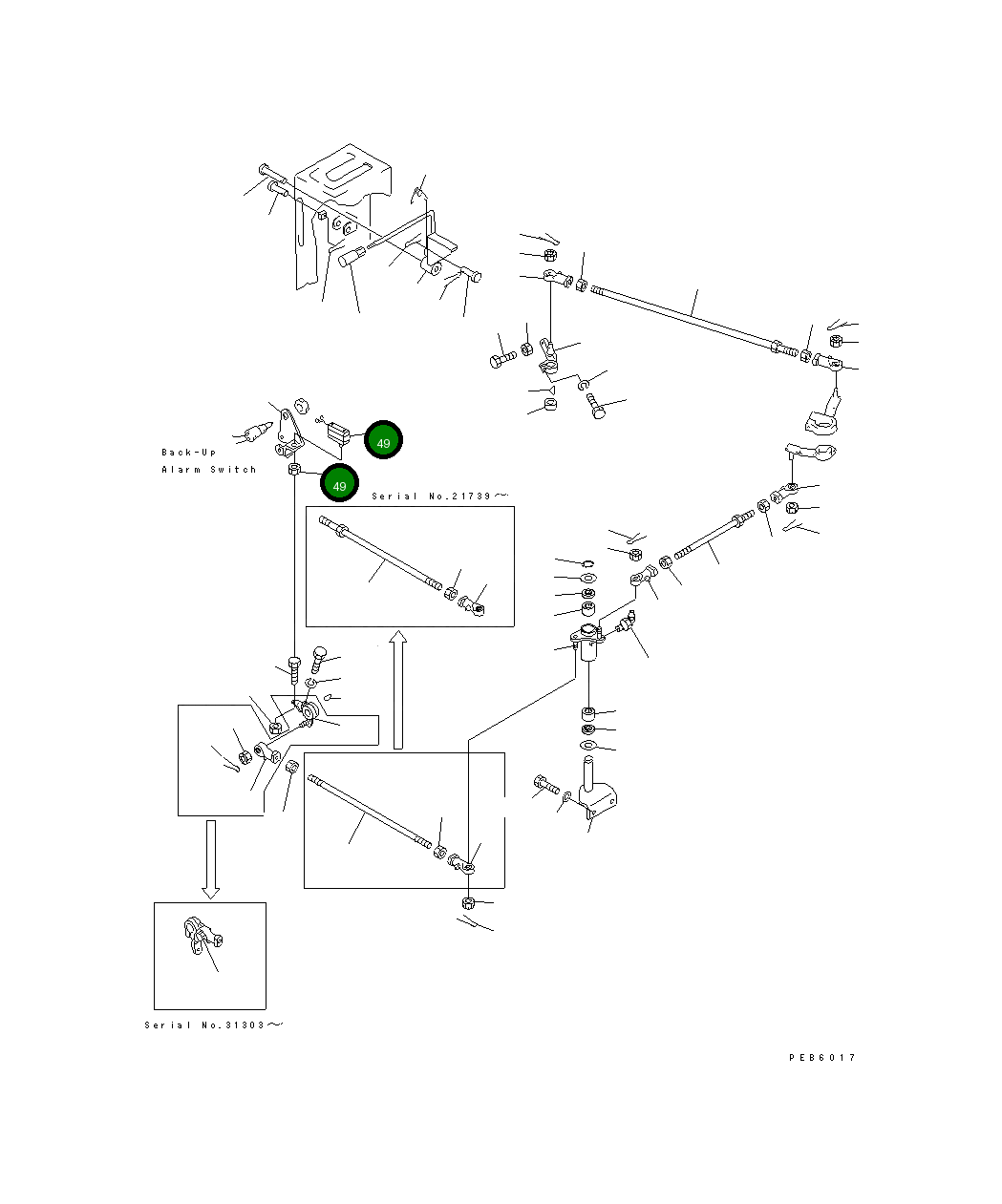 Выключатель 113-06-23250 Komatsu