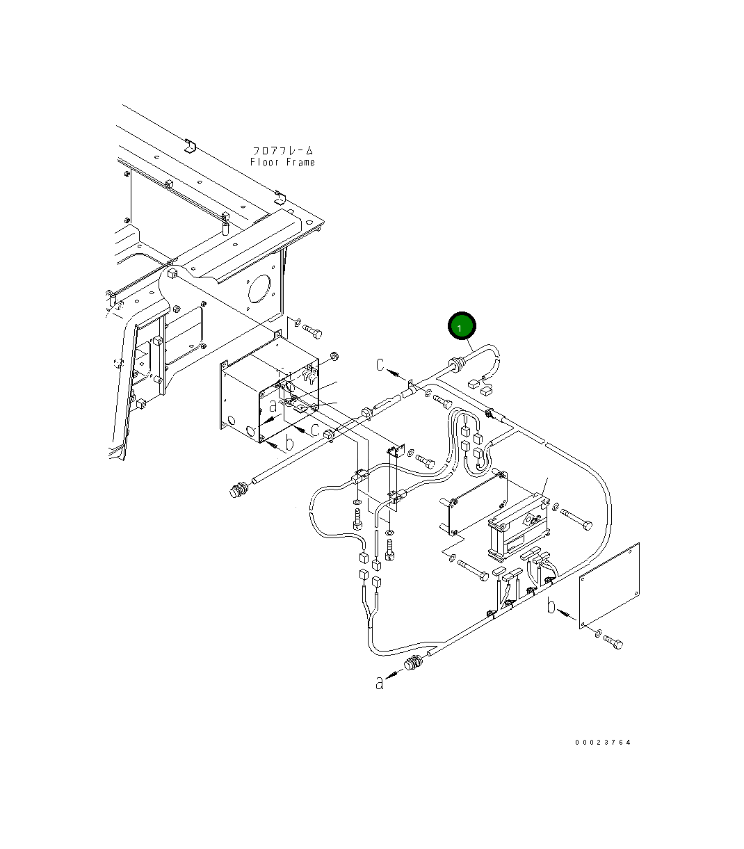 Жгут проводов 198-06-63610 Komatsu