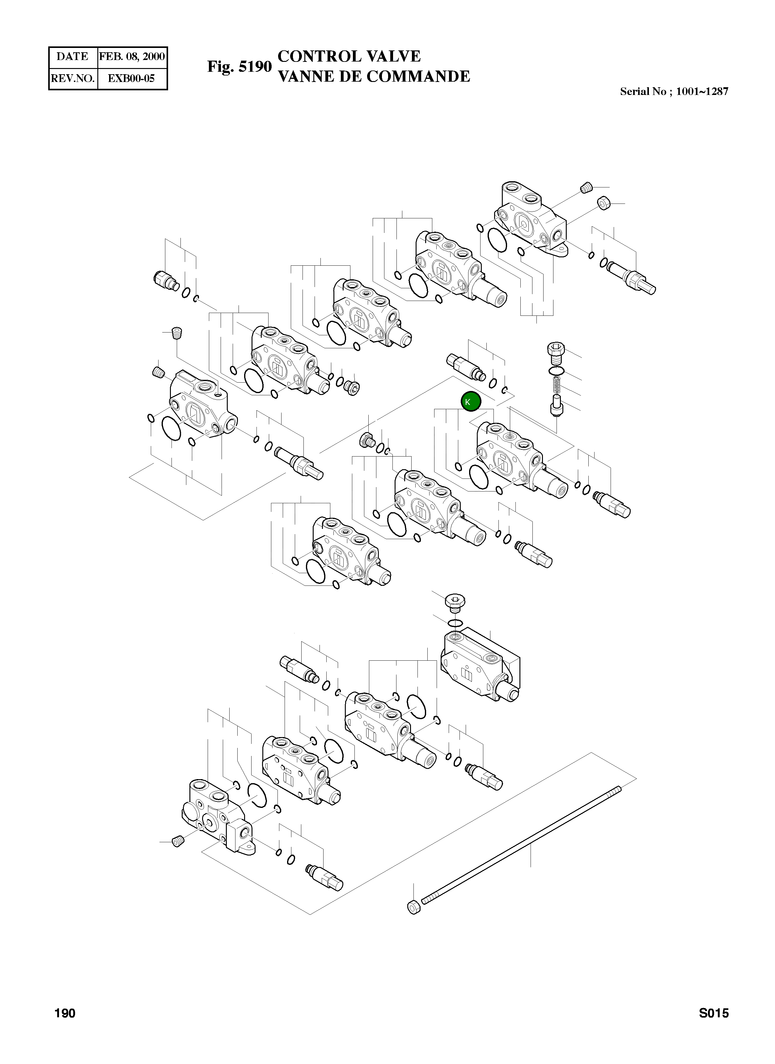 Блок в сборе (стрела) 07390-05700 Komatsu