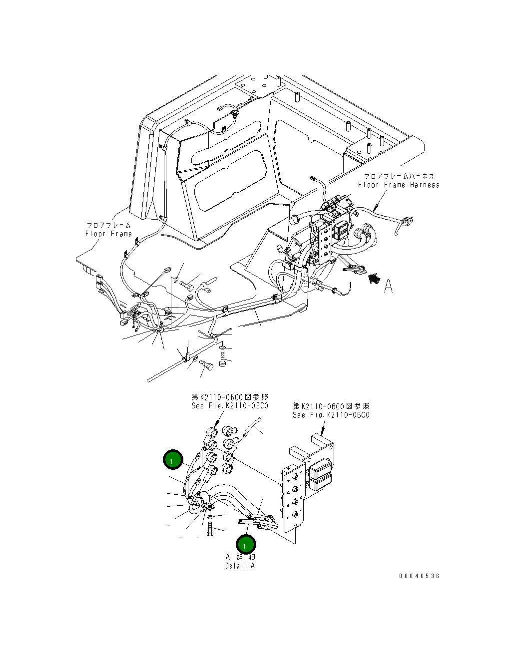 Жгут проводов 154-06-74151 Komatsu
