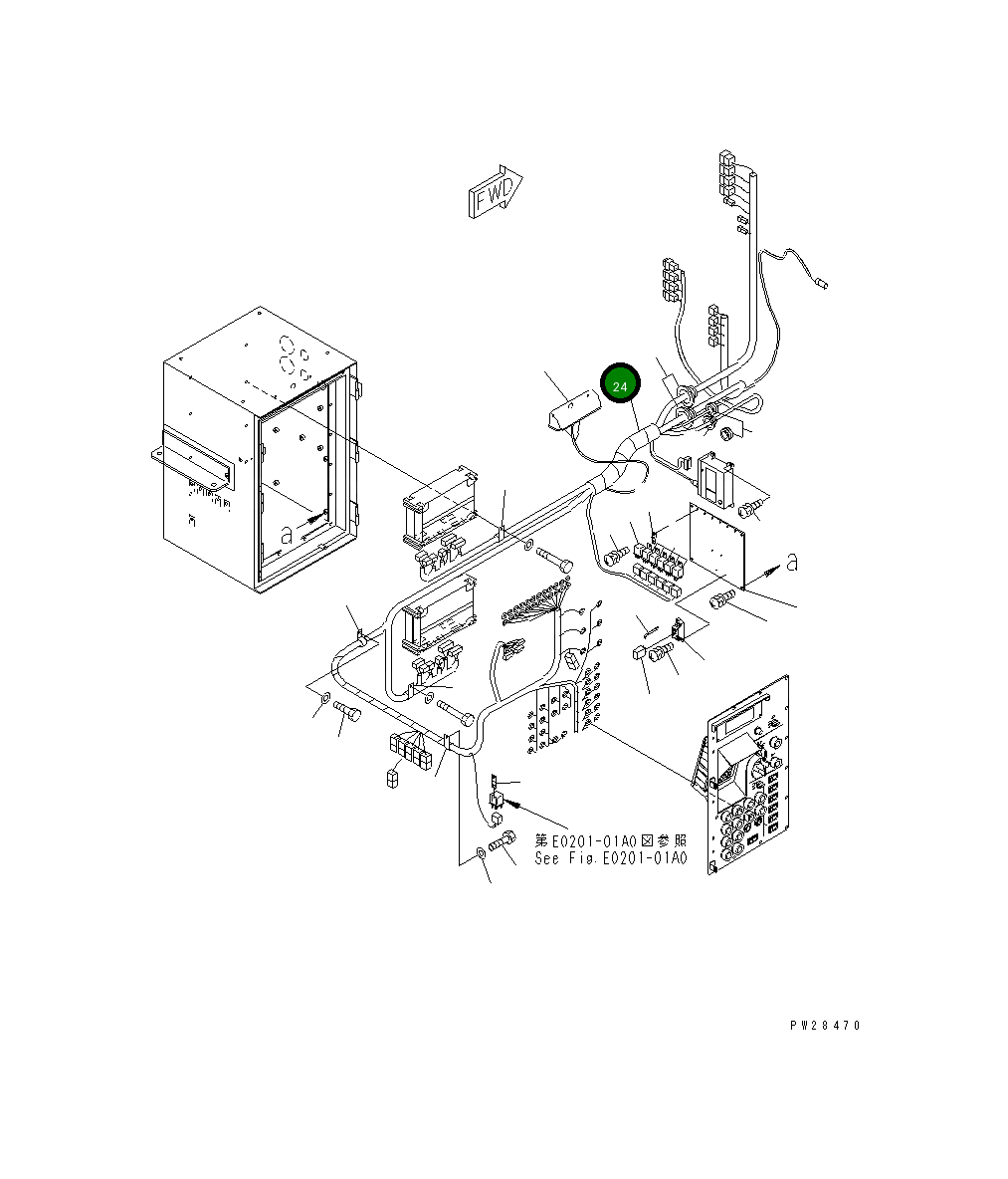 Жгут проводов 8255-06-4872 Komatsu