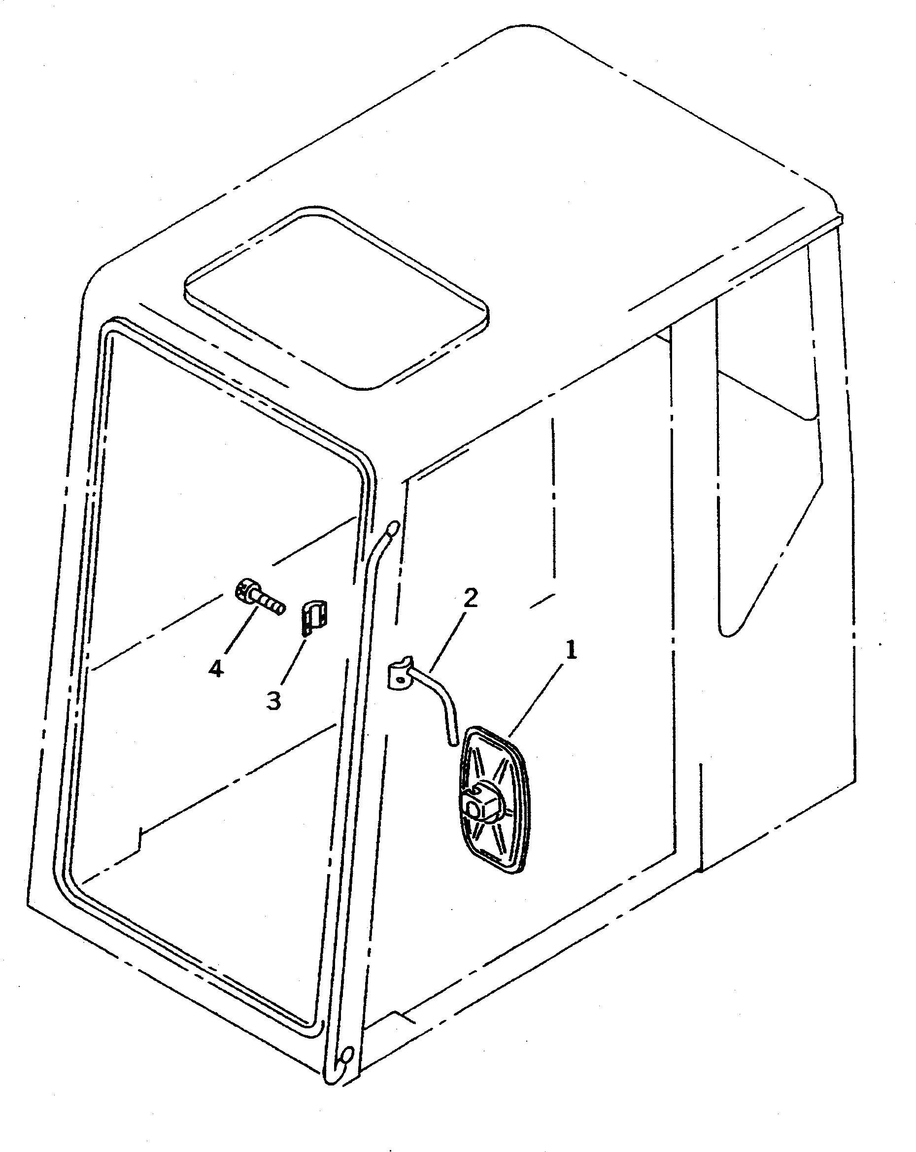 Зеркало 205-54-K1130 Komatsu