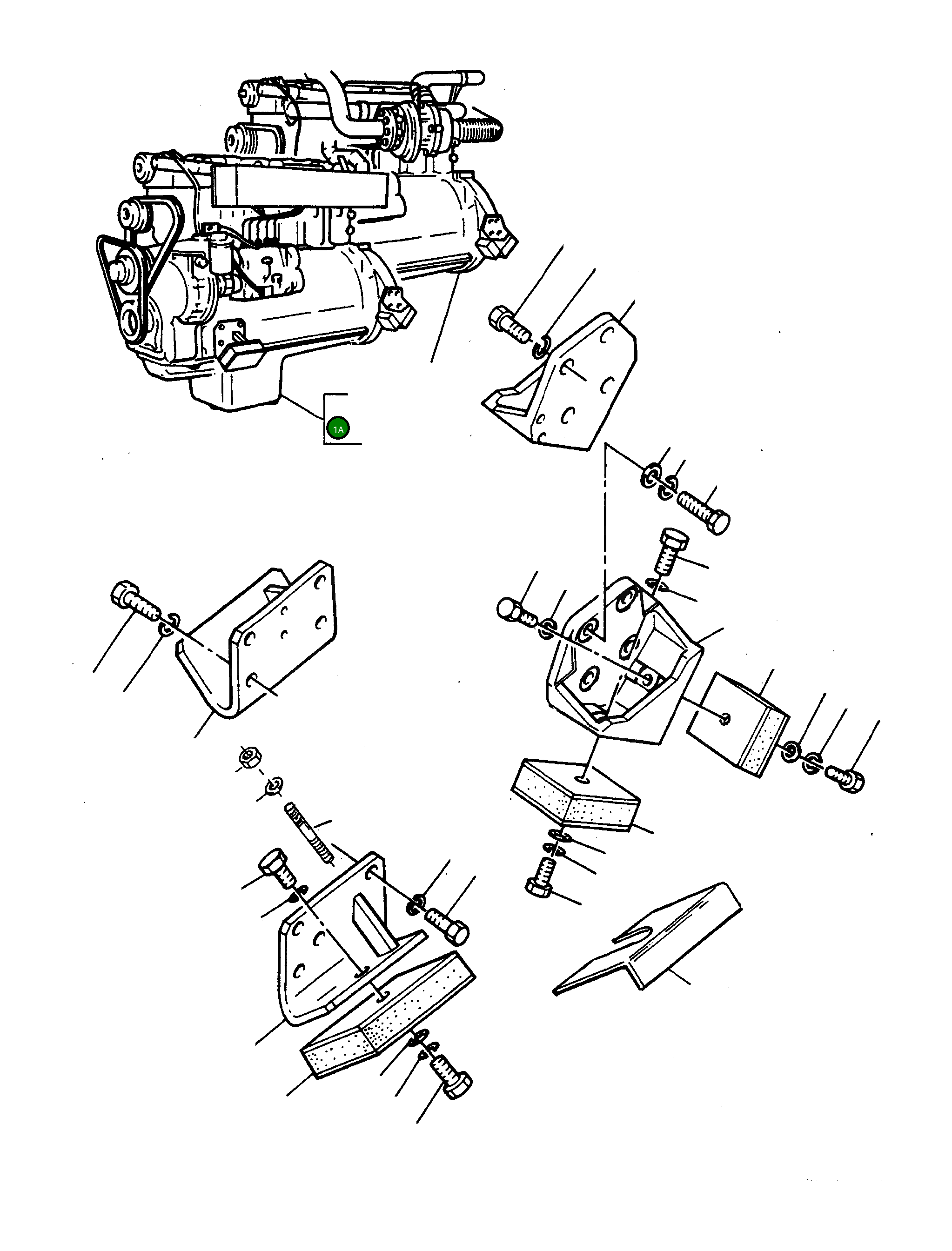 Двигатель 2992256M91 Komatsu