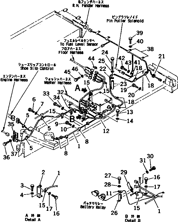 Жгут проводов 195-06-51110 Komatsu