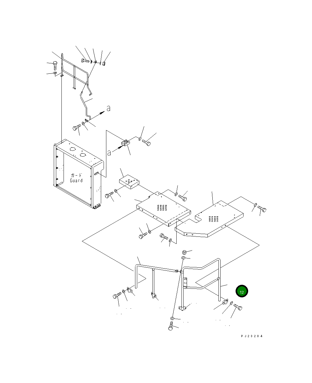 Защитный кожух 561-89-67930 Komatsu
