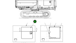 Дверь 10P-54-11640 Komatsu