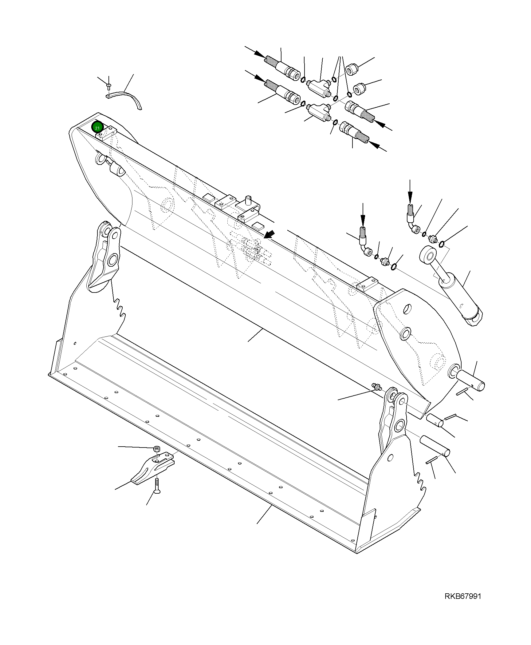Заклёпка 37A-09-4U335 Komatsu