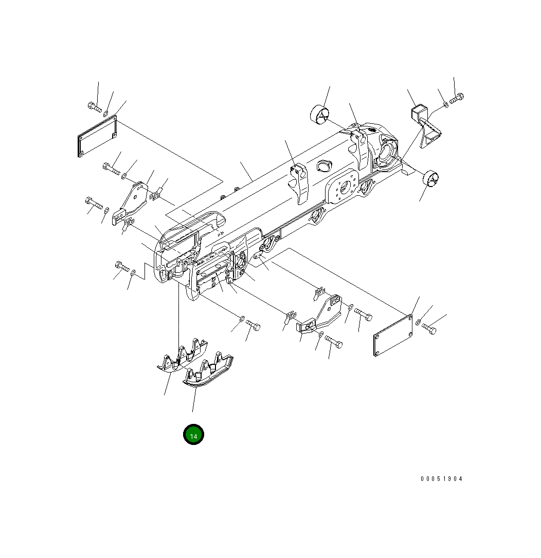 Защитный кожух 17A-30-47141 Komatsu