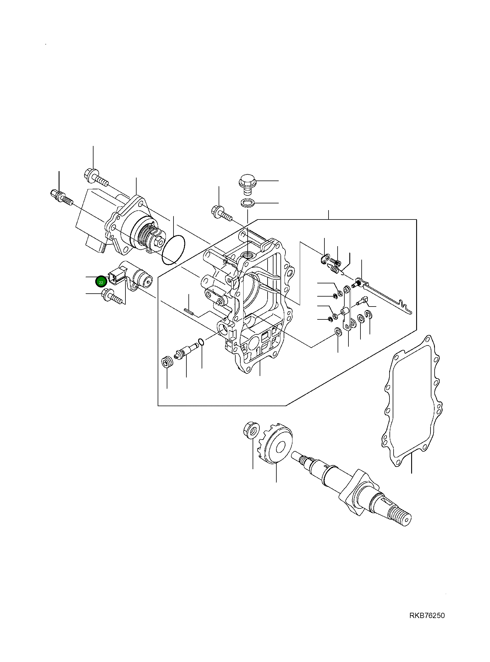 Датчик YM158557-61720 Komatsu