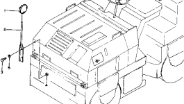 Зеркало 266-90-32110 Komatsu
