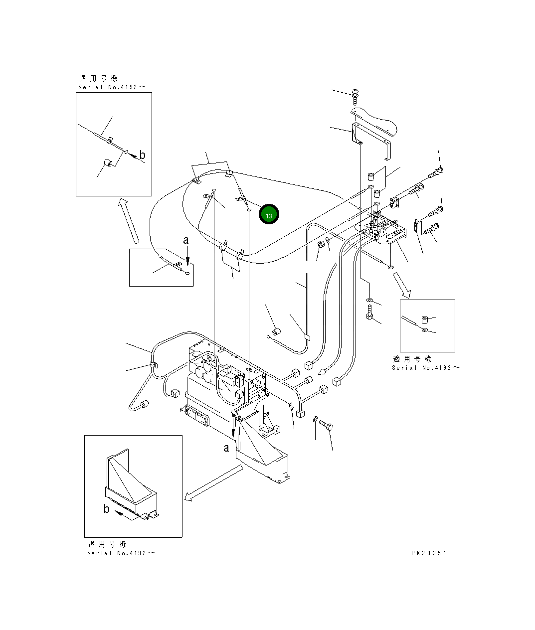 Кабель 569-07-61321 Komatsu