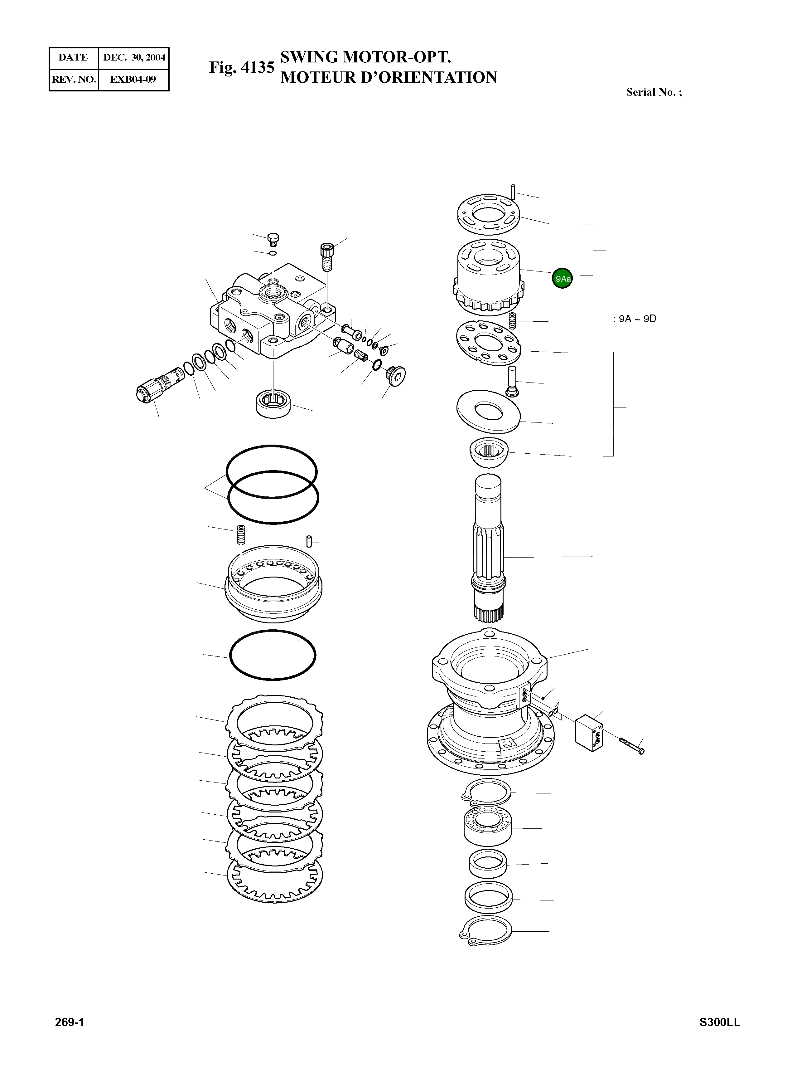 Блок цилиндра (сервисный) K9000931 Komatsu