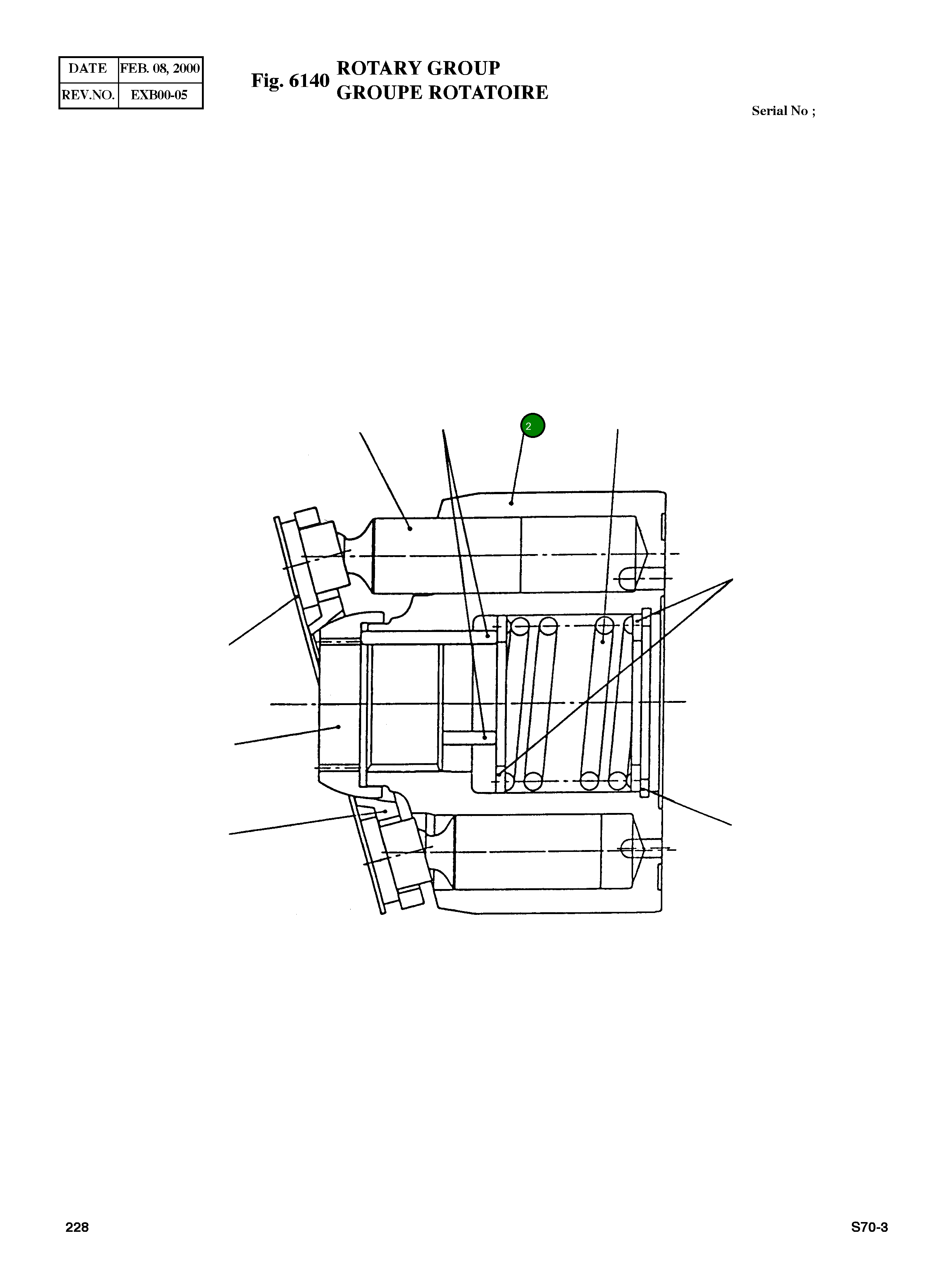 Блок цилиндра 1100396738 Komatsu