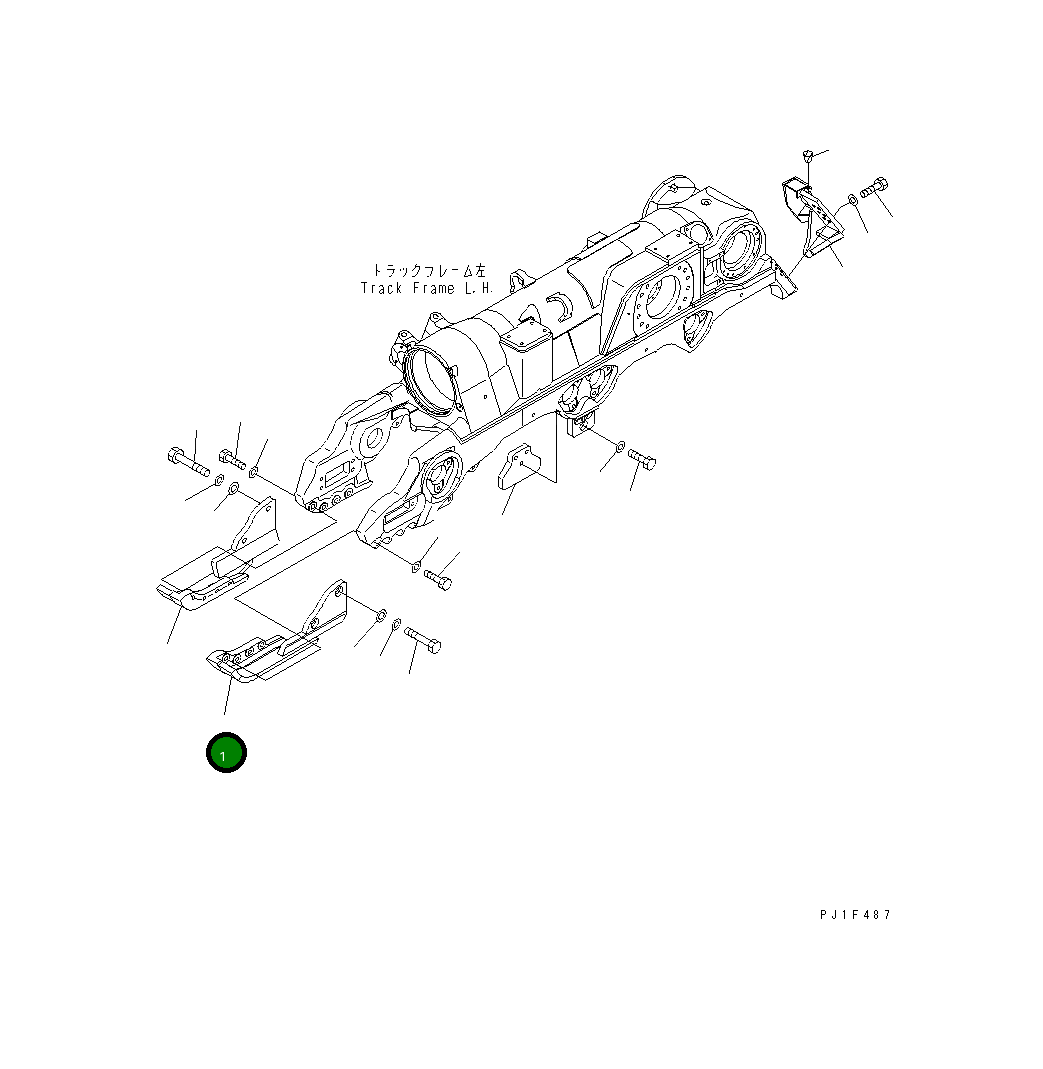 Защитный кожух 198-30-67550 Komatsu