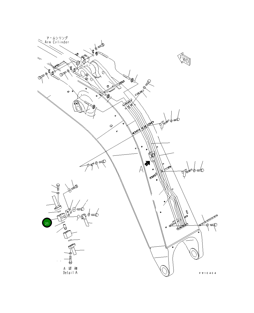 Блок 21N-62-18250 Komatsu