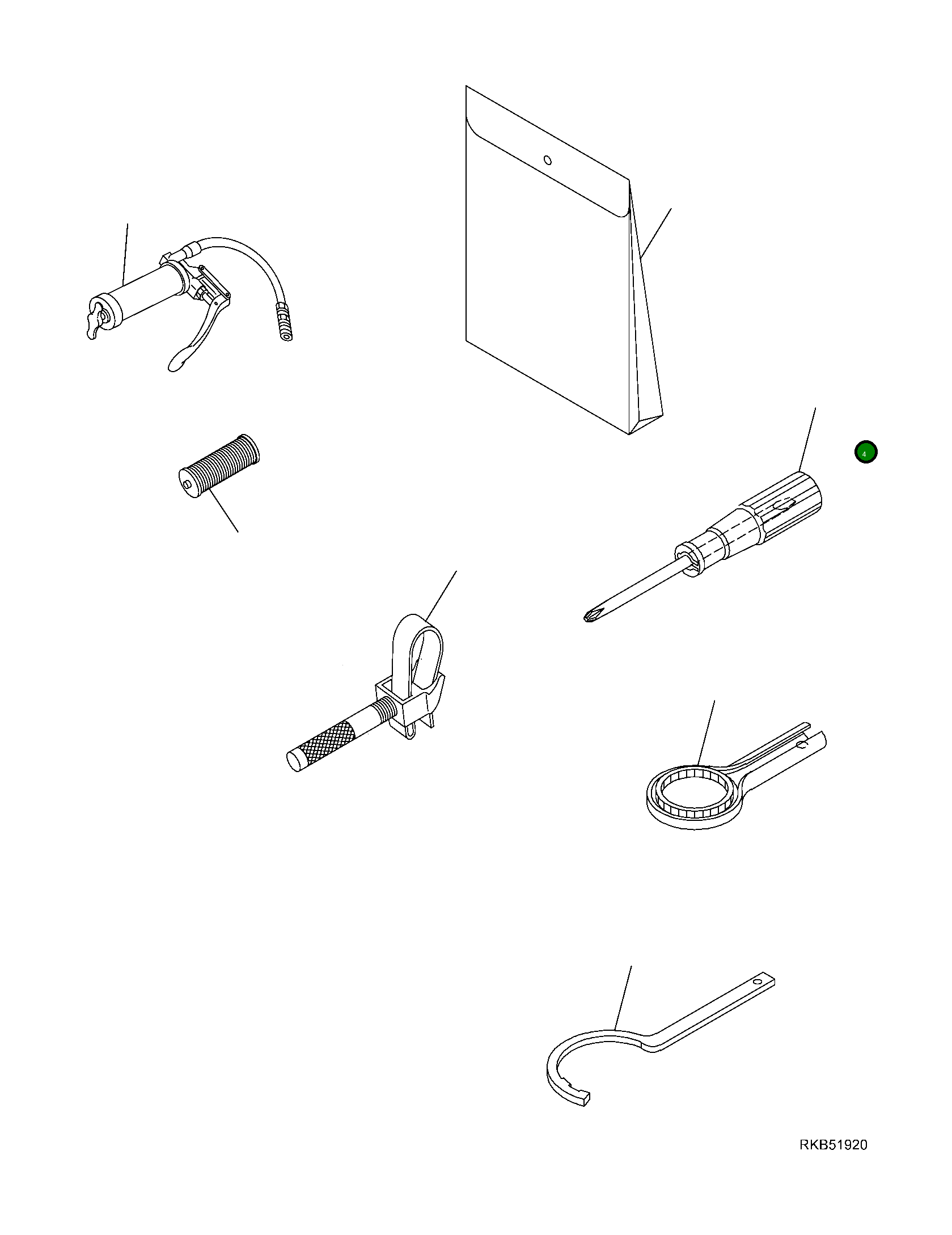 Инструмент KT0711556143 Komatsu