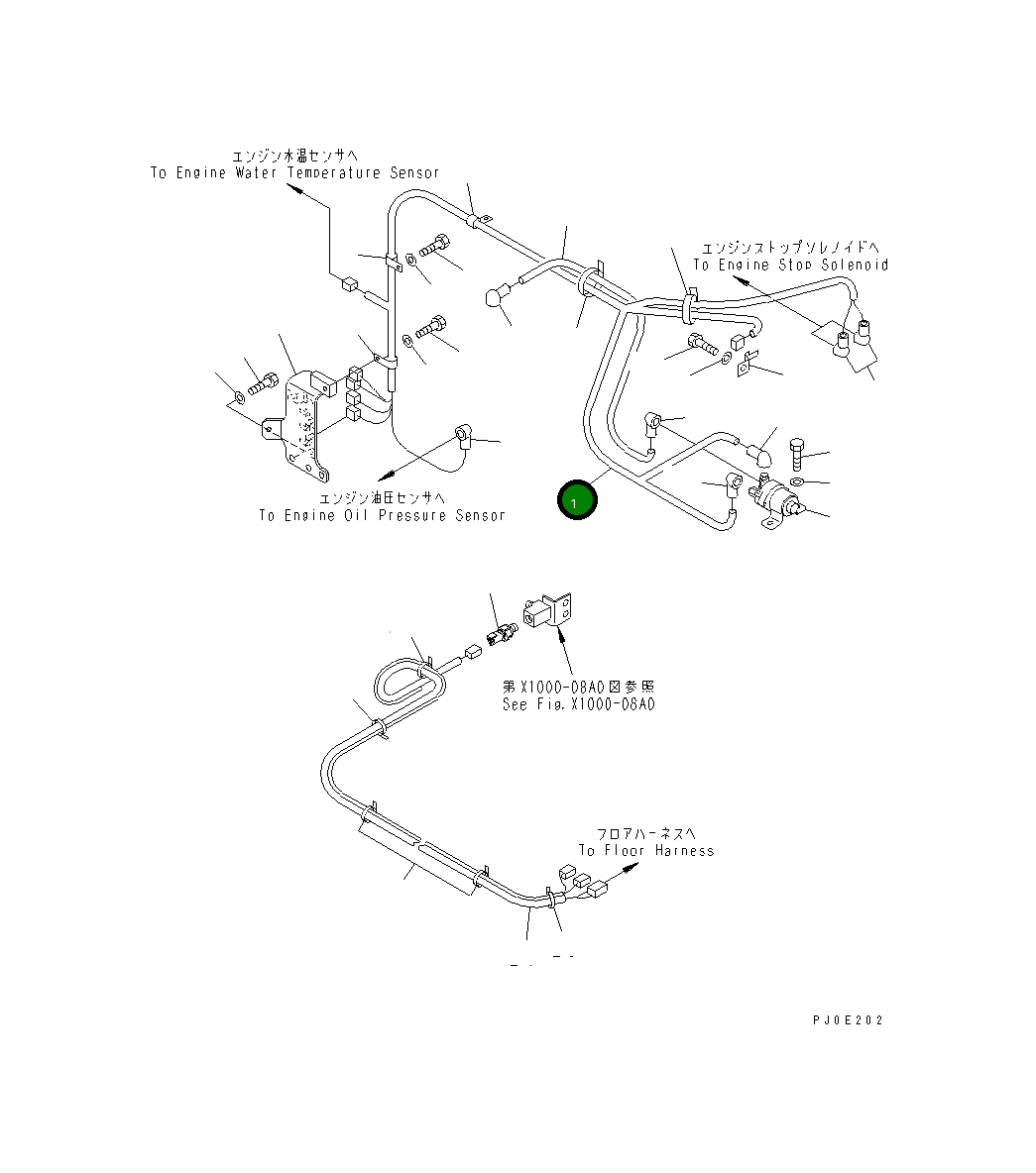 Жгут проводов 22B-06-11780 Komatsu