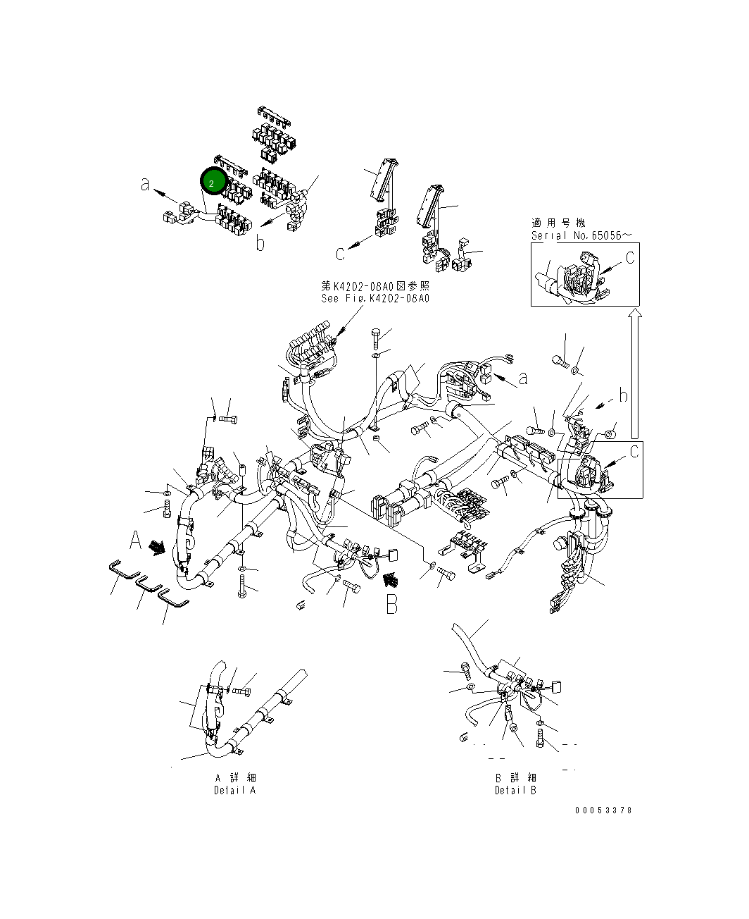 Жгут проводов 423-06-45120 Komatsu