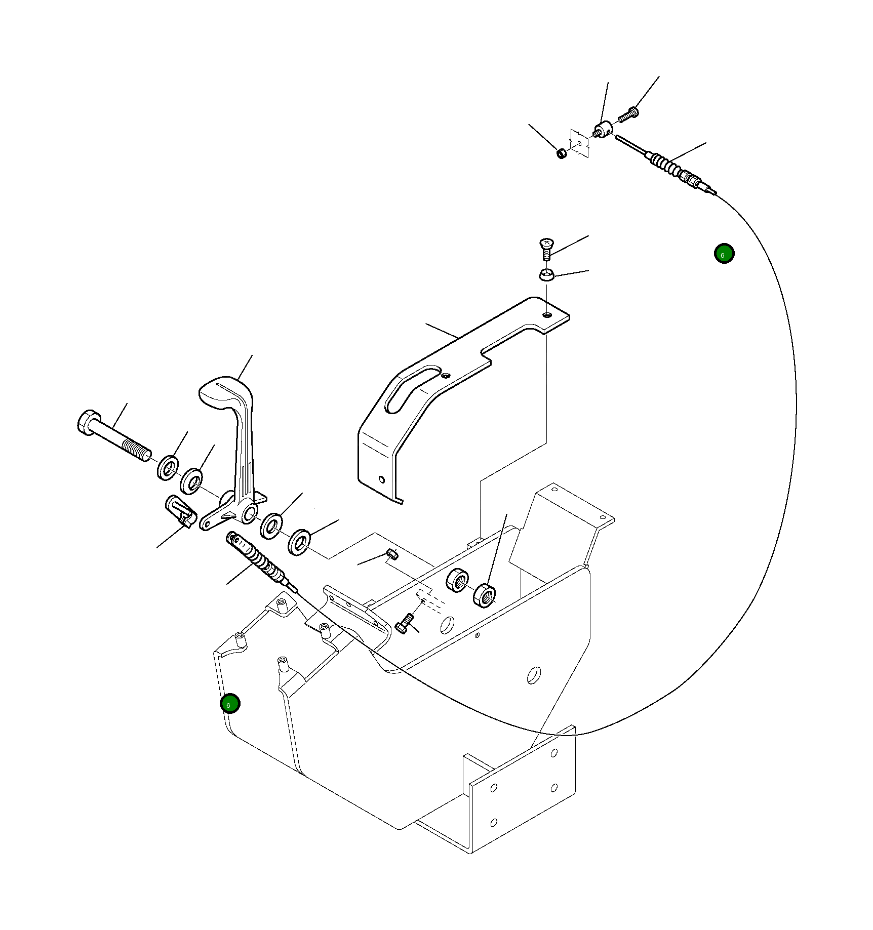 Кабель 3F2034051 Komatsu