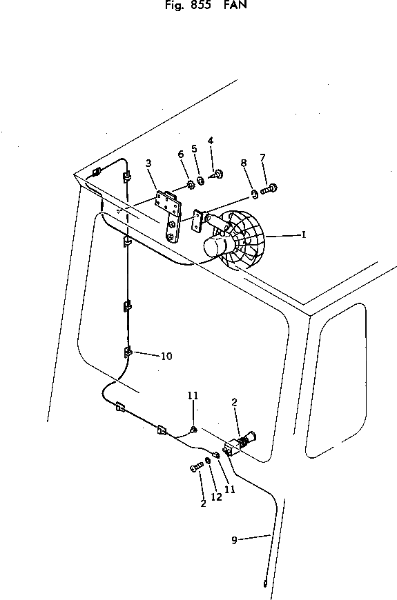 Кронштейн 567-95-19110 Komatsu
