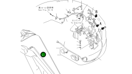 Жгут проводов YM172187-16530 Komatsu