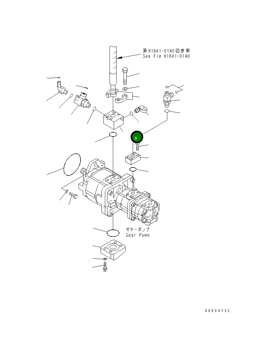 Блок 21N-62-31811 Komatsu