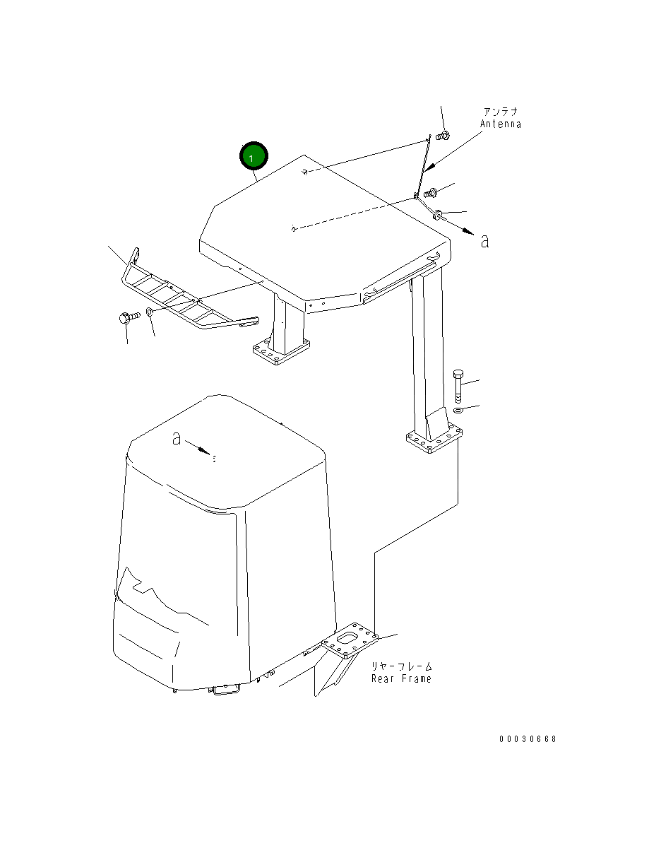 ROPS (защитная рама) 425-921-2420 Komatsu