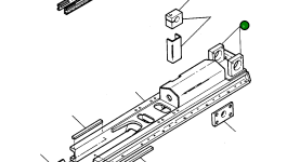 Блок удерживающий 1208 618 H1 Komatsu