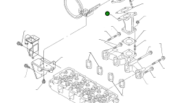 Выхлопной патрубок YM123911-13300 Komatsu