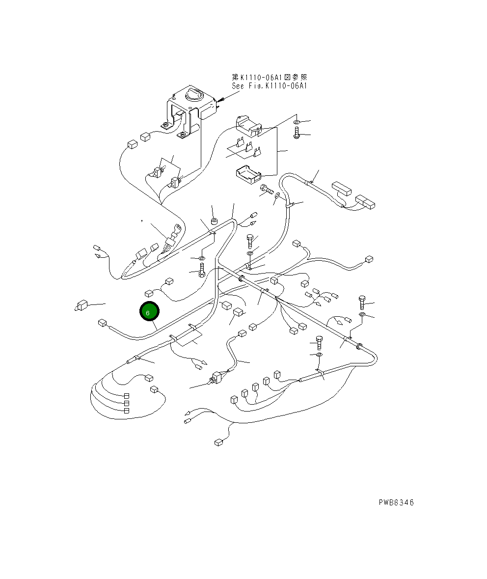 Жгут проводов 22U-06-11651 Komatsu