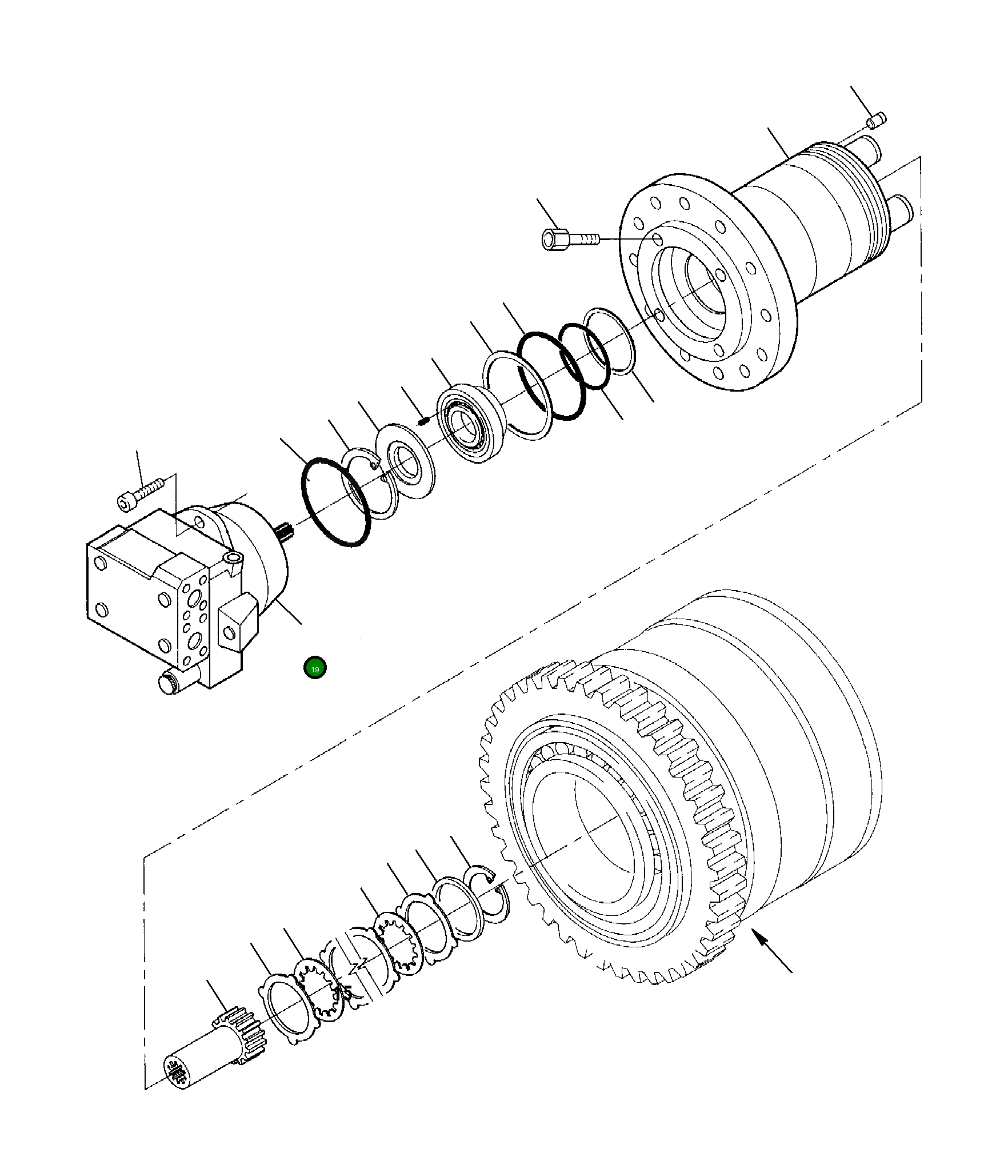 Гидромотор 842010112 Komatsu
