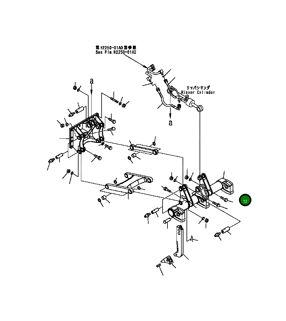 Балка 124-78-61120 Komatsu