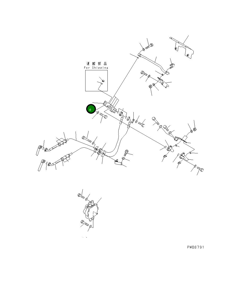 Блок 19M-78-12111 Komatsu
