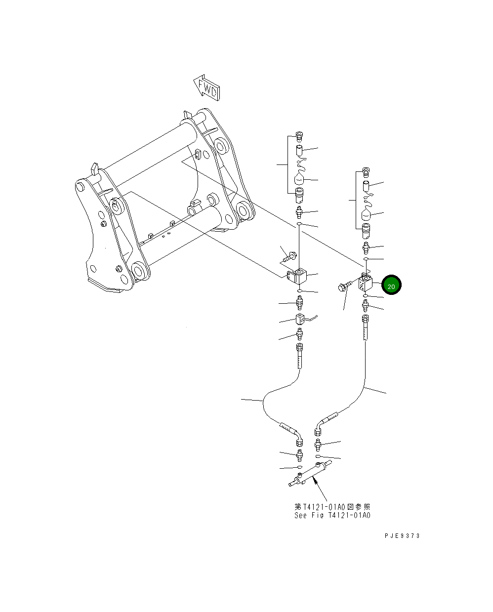 Блок, правый 417-879-2660 Komatsu