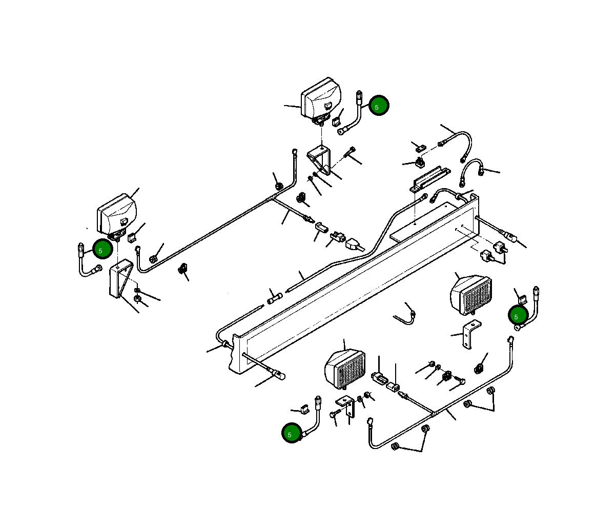 Кабель 158 181 Komatsu