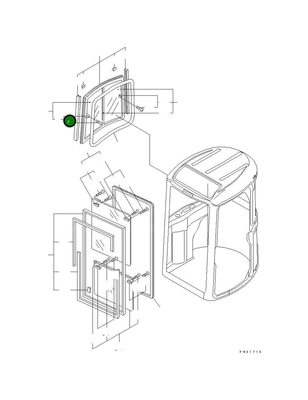 Замок YM172176-66600 Komatsu